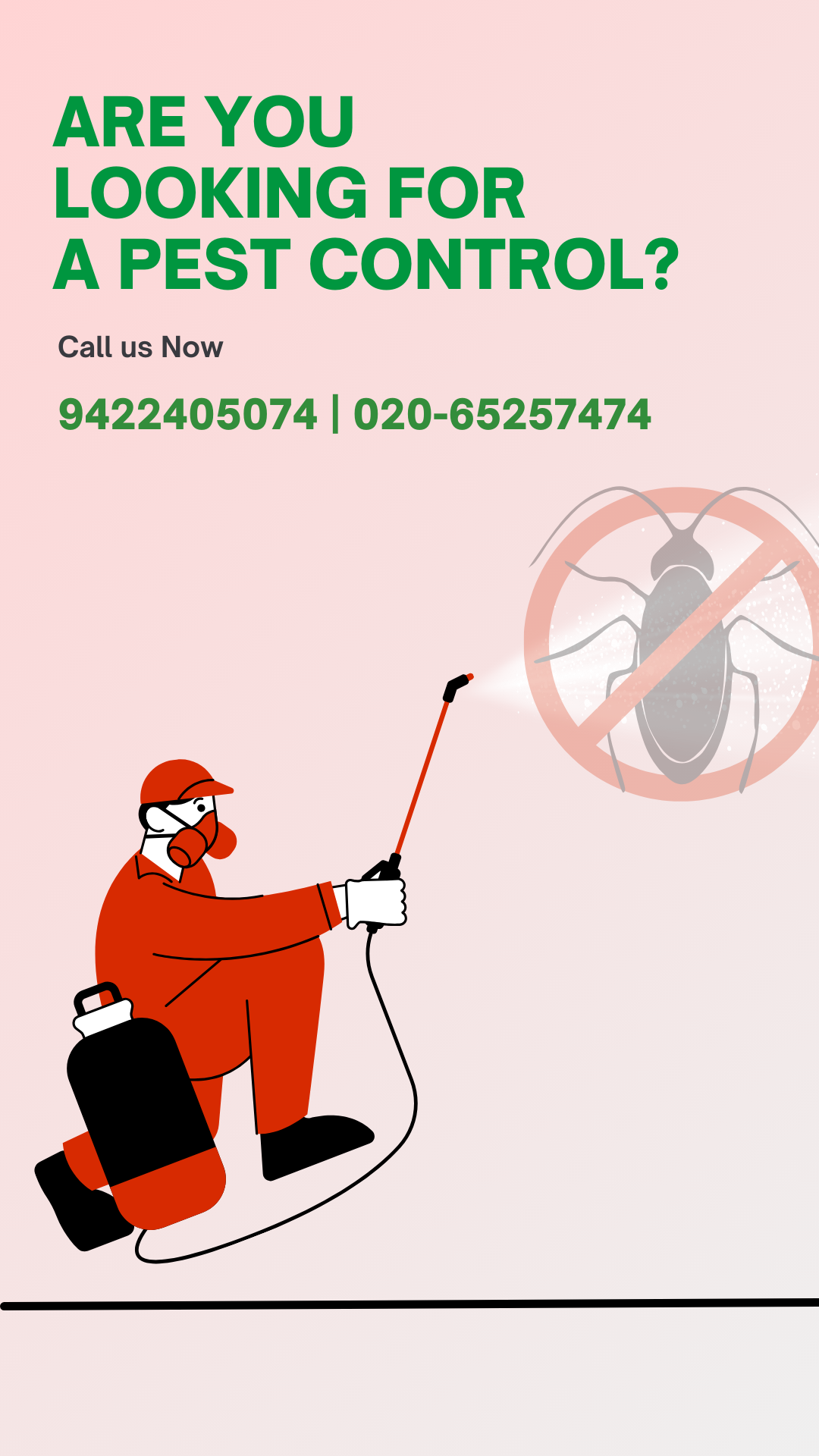 white green minimalist Pest Control Banner (Mobile Video) (1)